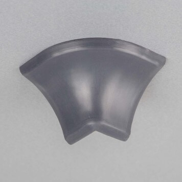Jonction externe 2D gris foncé pour Congé d'angle PVC