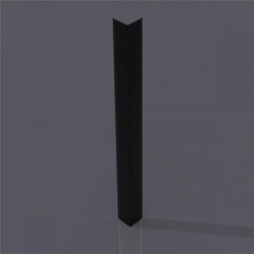 Corniere Pvc 40 X 40 X 2 5 Mm Noire Longueur 3 M Nelinkia
