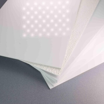 Plaque PVC blanche 3 mm rigide-brillante-rénovation murs
