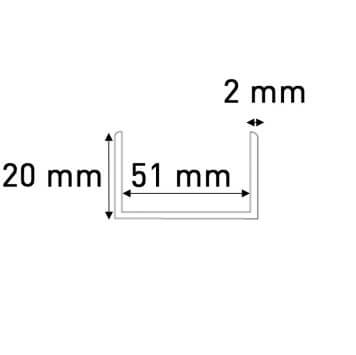 Profilé En U PVC Pour Plaques De Plâtre 12,5 Mm - Longueur 200 Cm, Lot De 5 Pièces, Protection D'arêtes, Blanc