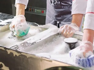 Plonge en inox pour restaurant