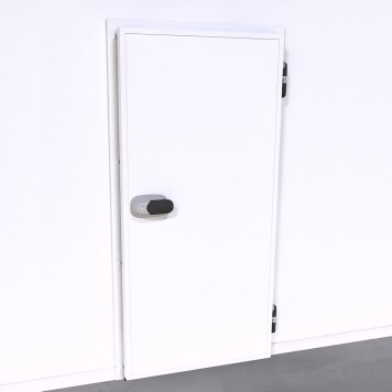 Porte Pivotante Economique pour Chambre Froide Positive RAL 9010 - Ouverture Tirant Droit