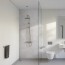 Panneau PVC imitation Béton Clair ou pierre blanche pour salle de bain