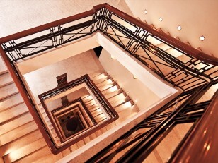 escalier avec led