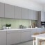 Réalisation crédence cuisine avec panneau mural décoratif brillant vert amande "Ice Queen" Altro Whiterock Chameleon