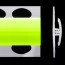 Profilé de jonction vert "key lime" brillant 2 parties pour panneaux muraux ALTRO de 2,5 mm d'épaisseur