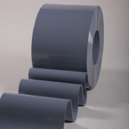 Lanière PVC Standard gris opaque 200mm x 2mm au mètre