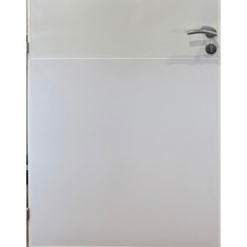 Protection basse pour porte en PVC blanc zoomé