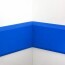 Angle interne pour lisse de protection murale Polyéthylène Bleue monté