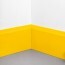 Angle interne pour plinthe Polyéthylène jaune monté