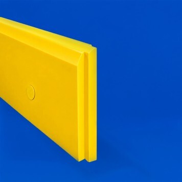 Plinthe en Polyéthylène jaune tranche