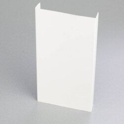 Profilé PVC en U de 100 mm blanc pour chants de panneaux et cloisons