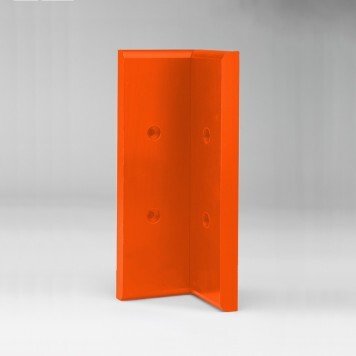 Angle interne pour lisse de protection murale Polyéthylène orange