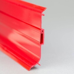 Plinthe PVC rouge à lèvres souples