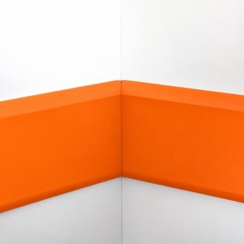 Angle interne pour lisse de protection murale Polyéthylène orange monté