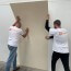 Plaque PVC creme 2.5 mm satinee pour renover vos murs souple