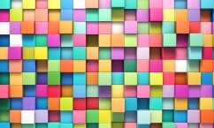 carrés de multiple couleurs