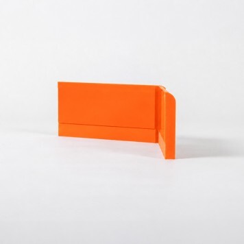 Angle externe pour Plinthe Polyéthylène orange tranche