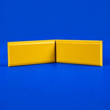 Angle interne pour lisse de protection murale Polyéthylène jaune face