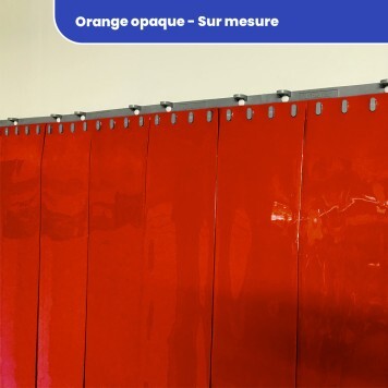 Rideau standard orange opaque sur mesure 2