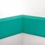 Angle interne pour lisse de protection murale Polyéthylène verte monté a