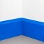 Angle interne pour plinthe Polyéthylène bleue monté a