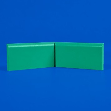 Angle interne pour plinthe Polyéthylène verte face