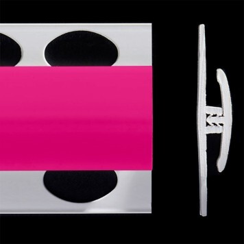 Profilé de jonction rose brillant 2 parties pour panneaux muraux ALTRO de 2,5 mm d'épaisseur