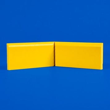 Angle interne pour plinthe Polyéthylène jaune face