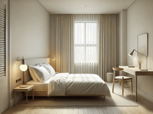 chambre hôtel générée IA