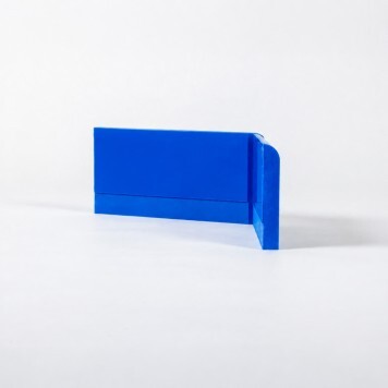 Angle externe pour Plinthe Polyéthylène bleue tranche