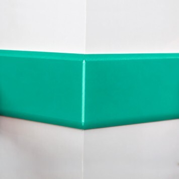 Angle interne pour lisse de protection murale Polyéthylène verte monté