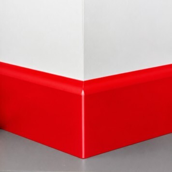 Angle externe pour Plinthe Polyéthylène rouge monté