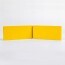 Angle externe pour lisse de protection murale PEHD jaune dos a