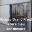 Rideau Grand Froid azuré bleu sur mesure