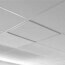 Plafonnier cadre LED 595x595 sur faux-plafond blanc