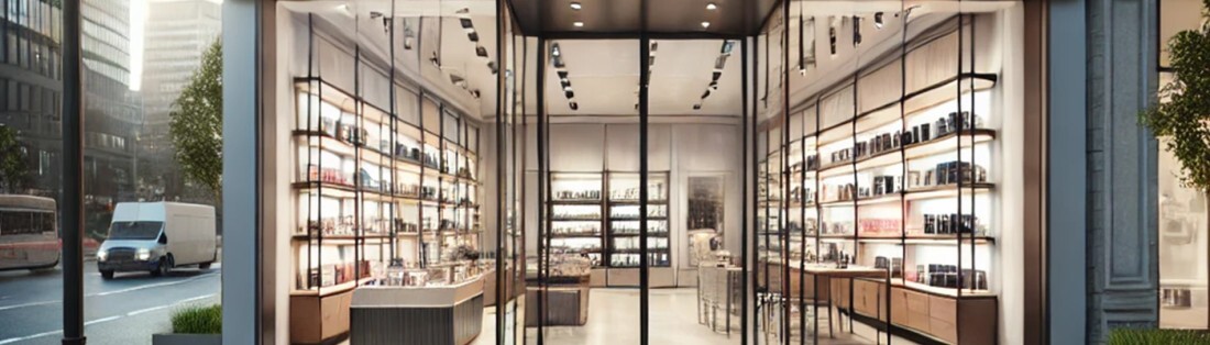 devanture magasin de luxe