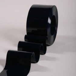 Rouleau 50m lanière PVC Standard noir opaque 200mm x 2mm