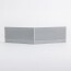 Angle interne pour plinthe Polyéthylène grise dos