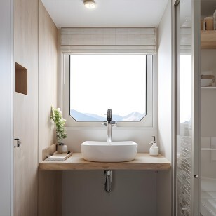 Fenêtre d'une salle de bain