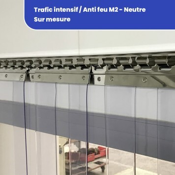 Rideau trafic intensif anti feu M2 sur mesure 2