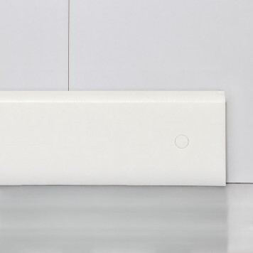 Plinthe en Polyéthylène blanche montée epaisseur 10 mm