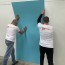 Plaque PVC bleu paon 2.5 mm satinee pour renover vos murs souple