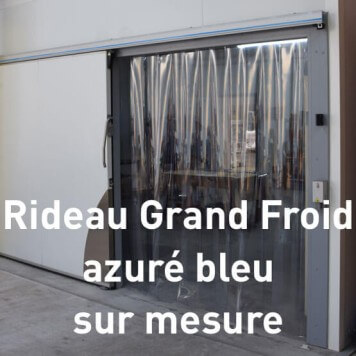 Rideau Grand Froid azuré bleu sur mesure