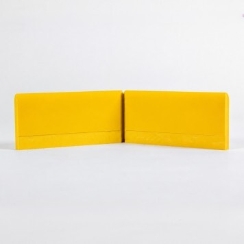 Angle externe pour Plinthe Polyéthylène jaune dos