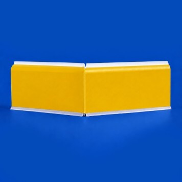Angle interne pour plinthe Polyéthylène jaune face a