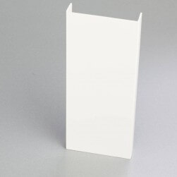 Profilé PVC en U de 80 mm blanc pour chants de panneaux et cloisons