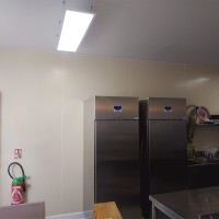 Plaque pvc beige satiné