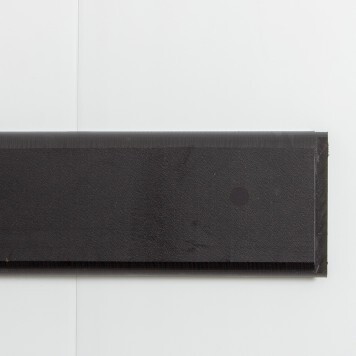 Lisse de protection PEHD noire montée