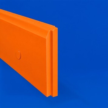 Plinthe en Polyéthylène orange tranche